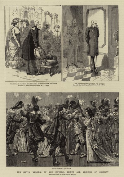 The Silver Wedding of the Imperial Prince and Princess of Germany by Charles Edwin Fripp